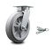 Service Caster 8 Inch Kingpinless Thermoplastic Rubber Wheel Swivel Caster with Swivel Lock SCC SCC-KP30S820-TPRRF-BSL - alternate 1